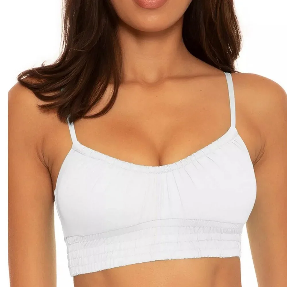 Becca Color Code Smocked Cami Bikini Top - Picture 1 of 10